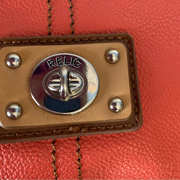 Relic by Fossil Multicolored Hobo Style Satchel Shoulder Bag Silver Hardware - Picture 4 of 6